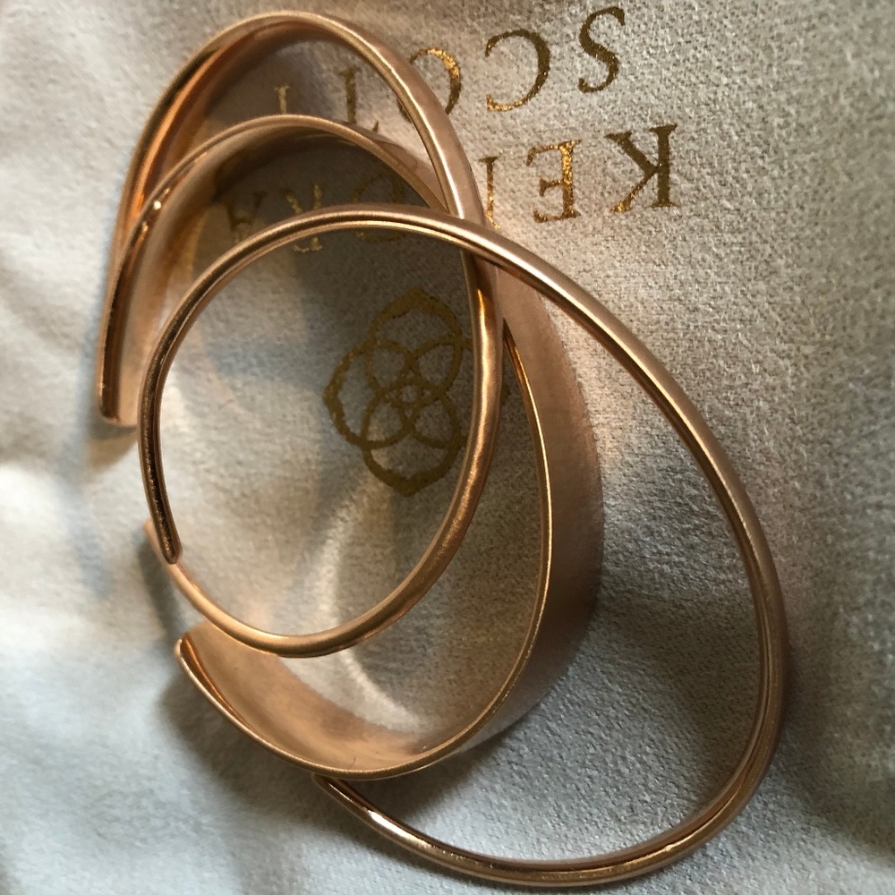 Kendra Scott Rose Gold hammered textures